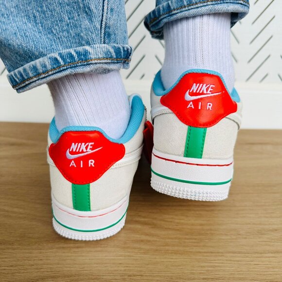 🤩Nike AIR FORCE 1 Sz 4Y Grade School LOW LV8 'HOLIDAY COOKIES GS FQ8350-110 New - Picture 5 of 15